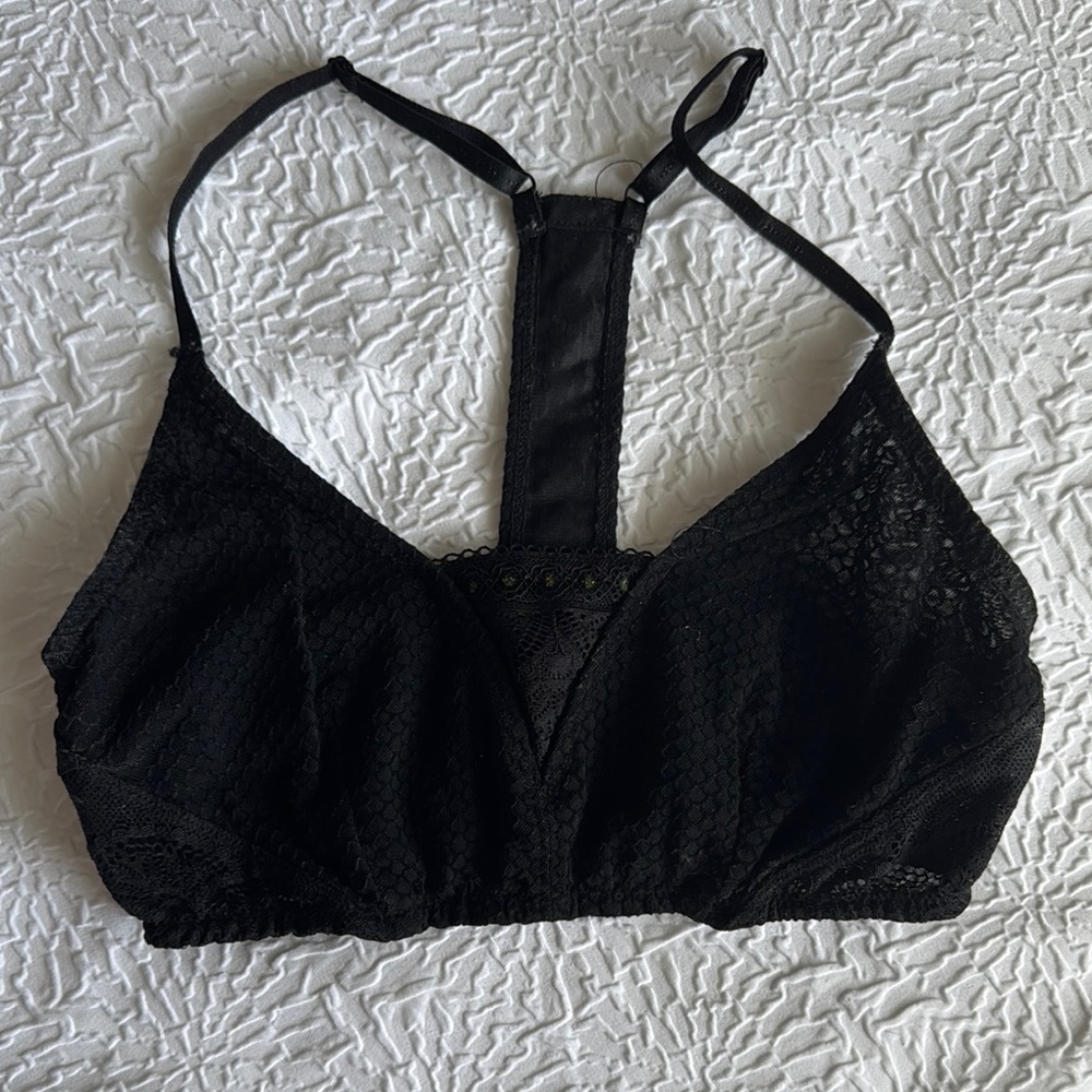 Free People Black Lace Bralette
